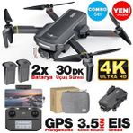 Digerui Sjrc F5s Pro+ Plus Combo 4k Kameralı Drone Seti +2batarya+3.5km Menzil+30 Dakika Uçuş Süresi+çanta+eis Gimbal+takip Modu
