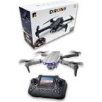 Digi Monster R09-S Katlanabilir Wifi Fpv Kameralı Mini Drone | Canlı Görüntü Aktarım – Headless Mod – 360° Takla – Tek Tuş Kalkış Iniş – E-Series Rc Ufo - Gri - Siyah