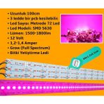 Digielektro Grow LED 72 Ledli 12V 5730 Full Spectrum Bitki Yetiştirme Ledi