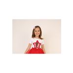 Dıgıl Kids Kırmızı Pullu Yıldız Kız Çocuk T-shirt 23 Nisan 29 Ekim 10 Kasim 19 Mayis Gösteri Kiyafetleri