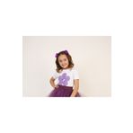 Dıgıl Kids Mor Pullu Çiçek Kız Çocuk T-shirt 23 Nisan 29 Ekim 10 Kasım 19 Mayıs Gösteri Kıyafetleri