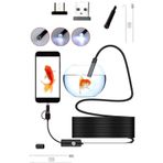 DigiMonster Endoskop Yılan Kamera Led Işıklı Su Geçirmez Sert Kablo Android Telefon ve Bilgisayar İçin 10mt