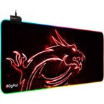 Digipod Rgb Oyuncu Mousepad Rgb Gaming Oyuncu Mouse Pad Kaymaz Taban 70 x 30 4mm Kalınlık - Siyah - Kırmızı