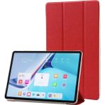 Digital Computer Home Huawei Matepad Pro 11(2022)İPEK Doku Koruyucu Kılıf Pu Deri Üç Katlı Stand Folyo Kapak-Kırmızı (Yurt Dışından) - Tablet Kılıfı