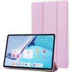 Digital Computer Home Huawei Matepad Pro 11(2022)İPEK Doku Koruyucu Kılıf Pu Deri Üç Katlı Stand Folyo Kapak-Pembe (Yurt Dışından) - Tablet Kılıfı