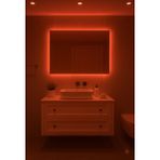 Digital Dikdörtgen Kırmızı Led Işıklı Ayna 30X50 40X60 50X70 60X80 Modern Banyo Salon Makyaj Aynası