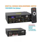 Digital Ekran Seslendirme Amfisi (Usb/sd/uk Bluetooth Eko-2 Mik. Girişli)
