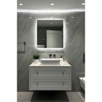 Digital Kare LED Ayna Beyaz Işık 50,60,70,80 cm Banyo Işıklı Ayna Modern Duvar Makyaj Aynası