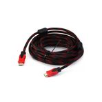 DIGITECH 10 Metre Çelik Örgülü Hdmi Kablo Full Hd 2160p Kaliteli Sargılı