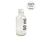 Digithome 132’li 50 Ml Gümüş Kapaklı Söz Nişan Hediyelik Kolonya Koku Süs Cam Şişesi C1-1-149 Renksiz