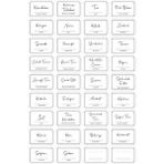Digithome 36 Adet Dikdörtgen Baharat Kavanoz Etiketi Sticker Seti 4,5x3 Cm C1-1-149