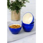 Digithome 4'lü Porselen Çerezlik Sunum Kase Seti 10 cm Mavi - TL4037430 C320.003