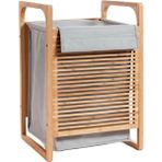 Digithome Bambu Kirli Sepetli Banyo Düzenleyici Çamaşır Sepeti JW-20290 - Naturel