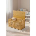 DigitHome Db-0032 Bambu Oyun Odası Düzenleyici Oyuncak Dolabı