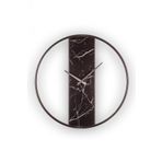 Digithome Demre Mermer Desenli Sessiz Mekanizmali Modern Duvar Saati 61,5 Cm Siyah - K-Demre-Sıyah