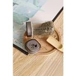 Digithome Etiketli 12’li Döner Kapaklı Cam Kare Baharatlık Seti 120ml Thn86502 C- 1-1-18 Şeffaf