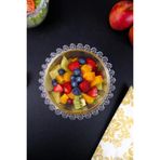Digithome Papatya Boncuklu 2’li Yuvarlak Cam Çerezlik Lokumluk Salata Servis Kase Seti 14 cm – Sur-06 C320.049