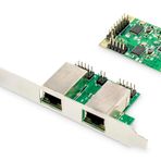 Digitus 2 Port Gigabit Ethernet mini PCI Express Kart, single lane, düşük profil bracket, Realtek çi