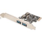 Digitus 2 Port USB 3.0 PCI Express Kart, low profile bracket, NEC UPD720202 çip takımıDigitus USB 3.0, 2-Port, PCI Express Add-On card, 1x LP bracket, NEC UPD720202