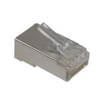 Digitus A-Mo 8/8 Srs 25 Li CAT5E RJ45 8P8C Zırhlı 0.6µ Konnektör (100 Lü Paket) - KArışık