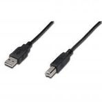 Digitus AK-300102-018-S 1,8 m USB 2.0 Siyah Yazıcı Kablosu