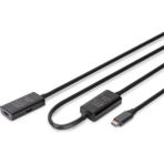 Dıgıtus Aktif USB 3.2 Gen1 5g Uzatma Kablosu, Usb-C - Usb-C, 10METRE