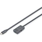 Dıgıtus Aktif USB 3.2 Gen1 5g Uzatma Kablosu, Usb-C - Usb-C, 5 Metre - Siyah