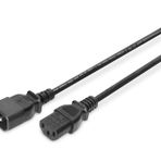 Digitus Assmann güç bağlantısı için uzatma, soğuk cihaz kablosu, AB versiyonu, C14 C13 üzerinde C14, fiş/soket, H05VV-F3G, 1,0 mm², uzunluk 5,0 m