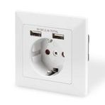 Digitus DA-70613 2 x USB Port Topraklı Sıva Altı Priz