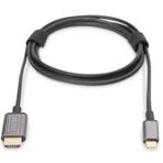 Digitus DA-70821 1.8 mt USB Type to HDMI Erkek-Erkek 4K 30Hz Metal Dönüştürücü Kablo