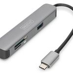 Digitus DA-70891 Type-C to 4K 30 Hz HDMI 2xUSB 3.0 SD TF Kart Okuyucu Hub Çevirici adaptör