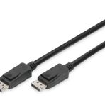 DIGITUS Displayport bağlantı kablosu - 2 m - Displayport 1.4 - UHD-II 8k/60Hz - 4k/120Hz - monitörler, grafik kartları için uygundur - siyah