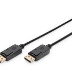 DIGITUS DisplayPort Bağlantı Kablosu, DP St/St, 2,0 m, m/Kilitleme, DP, 1.1a conform - Siyah