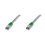 Digitus DK-1521-050-CO 5 mt CAT5E AWG26 S/FTP Gri Cross Patch Cord Kablo
