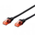 Digitus DK-1617-010/Bl 1 mt CAT6 AWG26/7 U/Utp LSZH Siyah Patch Cord Kablo