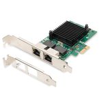 Digitus DN-10132 2 Port Gigabit 32 Bit Intel Chipset PCI Express Ethernet Kartı