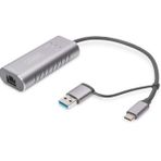 Digitus DN-3028 USB Type C - USB 3.0 to Gigabit 2.5G Ethernet Adaptörü