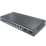 Digitus DN-95344 8 Port Gigabit PoE 86W 2 Port SFP Layer 2 Yönetilebilir PoE Switch