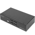 Digitus DS-12880 4 Port Single Display 4K Desktop HDMI KVW Switch