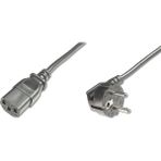 Digitus Güç Kablosu, C13 dişi - CEE 7/7 (Tip-F) erkek 90 derece, 2.5 metre, H05VV-F3G 1.0qmm, siyah renkDigitus Power Cord, CEE 7/7 (Typ-F) 90ø angled - C13 M/F, 2.5m, H05VV-F3G 1.0qmm, black