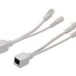 DIGITUS Pasif PoE Adaptör Kablosu - Fast Ethernet - Enjektör Kablosu & Dağıtıcı Kablo - DC 5,5 mm Fiş ve Soket