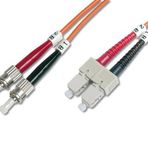 Digitus ST-SC Fiber Optik Patch Kablo, 10 metre, Multimode, Duplex, 62.5/125