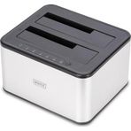 DIGITUS USB 3.0 dual SATA HDD docking station 2.53.5 (SATA Docking Station USB 3.0, 2-port, 2.5 /3.5 SSD/HDD, clone fun