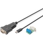 Dıgıtus Usb-C™ Serial Adapter, Usb-C™ - RS485 (Usb Typ-C To RS485 Converter Cabel 1m Cable Length, Ftdı Chipset ) - Siyah - Standart