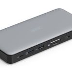 DIGITUS USB-C Yerleştirme İstasyonu, 11 Bağlantı Noktası, 2X HDMI, 1x UltraHD DisplayPort 4k/60 Hz, 2X USB-A 3.2 Gen2, 1x USB-C 3.2 Gen2-1x RJ45, Çift Kart Okuyucu, 1x 3,5 mm Ses Gri