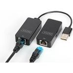 Digitus Usb Genişletici - 50 M Menzil - Usb 2.0 - Cat-5'Ten Utp, Stp S-Ftp Ağ Kablosu - Tak Çalıştır - Siyah