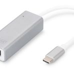 Digitus USB Tip C (USB 3.0) Gigabit Ethernet Adaptörü, 1 x 10/100/1000 port, 1 x USB Tip C erkek port (bilgisayar bağlantısı için), çip takımı: AX88179A