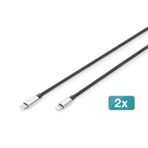 DIGITUS Veri/şarj kablosu, Lightning-USB-C™, MFI, 1 m, 2'li paket
