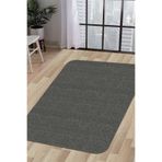 Dijidekor Halı Antrasit Cool K1290 Yıkanabilir Kesme Ince Yolluk Kilim Salon Halısı Modelleri, Gri, 180x200