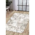 Dijidekor Halı Bej Cool K1280 Yıkanabilir Saçaksız Kesme Ince Yolluk Kilim Salon Halısı Modelleri, 200x250